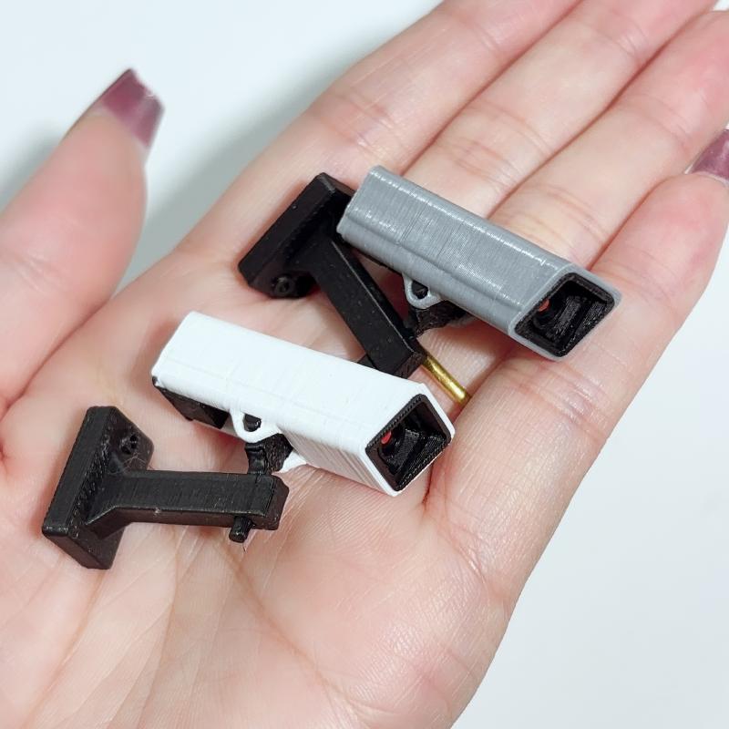 New Sale 1Pcs 1/12 Dollhouse Mini Surveillance Camera Model For Micro Landscape Decor Miniature Food And Play Scene Ornament