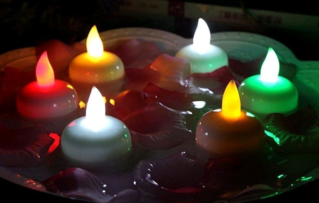 Pack Of 6 LED Floating Tealight Candles