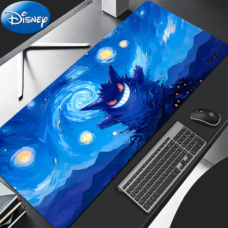 90x40cm Mouse Pad P-Pokemon Gengar PC speed For e-sports players Office Laptop Computer Keyboard Pad Non Slip Desk Mat Mousepad