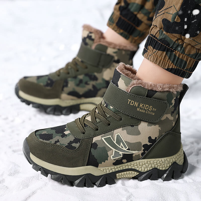 Outdoor Boy Boots Children Sneaker Autumn Winter Hiking Shoes Kids Sports High-quality Ankle Boots for Boy Shoes 4 To 13 Years