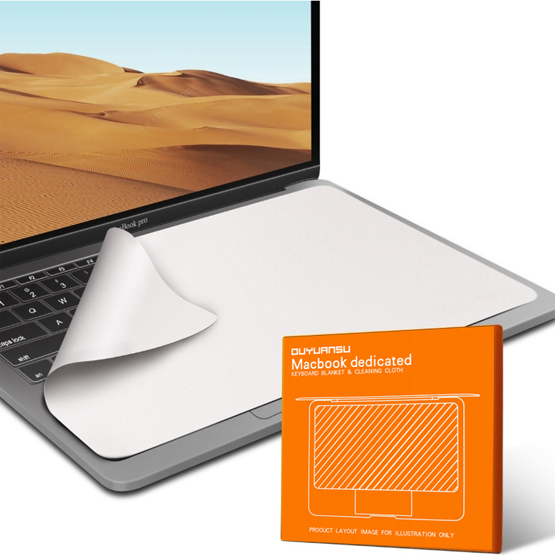 Screen Keyboard Protection Microfiber Liner Cleaning Cloth For MacBook Air 13" Pro 14" 15" 16"
