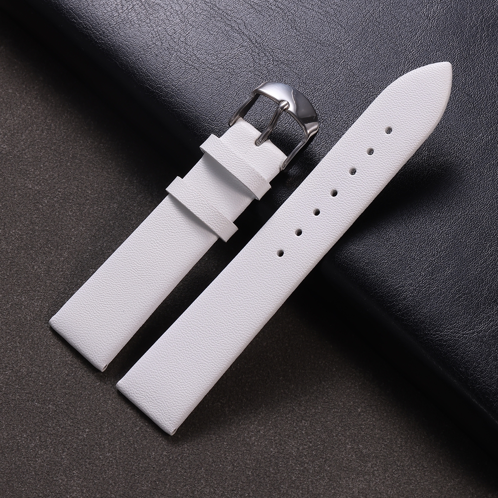 Thin Slim Soft Leather Watchbands 16mm 18mm 20mm 22mm Men Woman Casual Replacement Watch Accessories Watchband