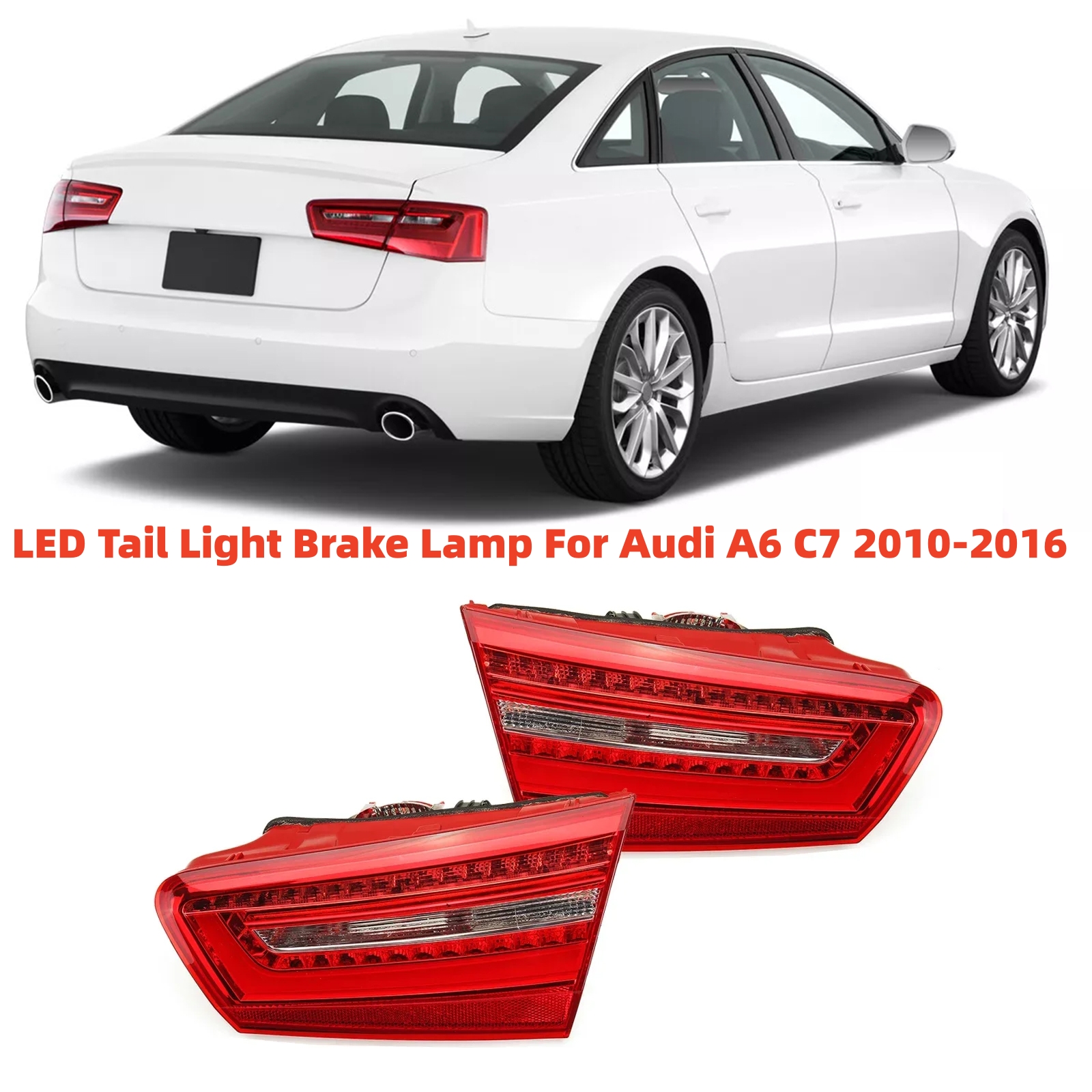 LED Rear Tail Light Brake Lamp For Audi A6 C7 2010-2016 4GD945093 4GD945094 Car Rear Bumper Light Warning Signal Light