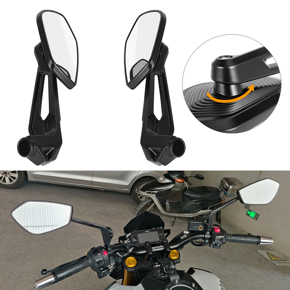 1 Pair Motorcycle Rearview Side Mirrors Aluminum Adjustable Reversing Mirror For BMW R 1250 GS R1300GS R1200GS LC ADV Adventure