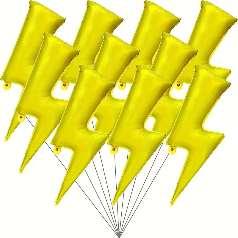1/3/5pcs Large Gold Lightning Balloon Children's Birthday Wedding Party Decoration
