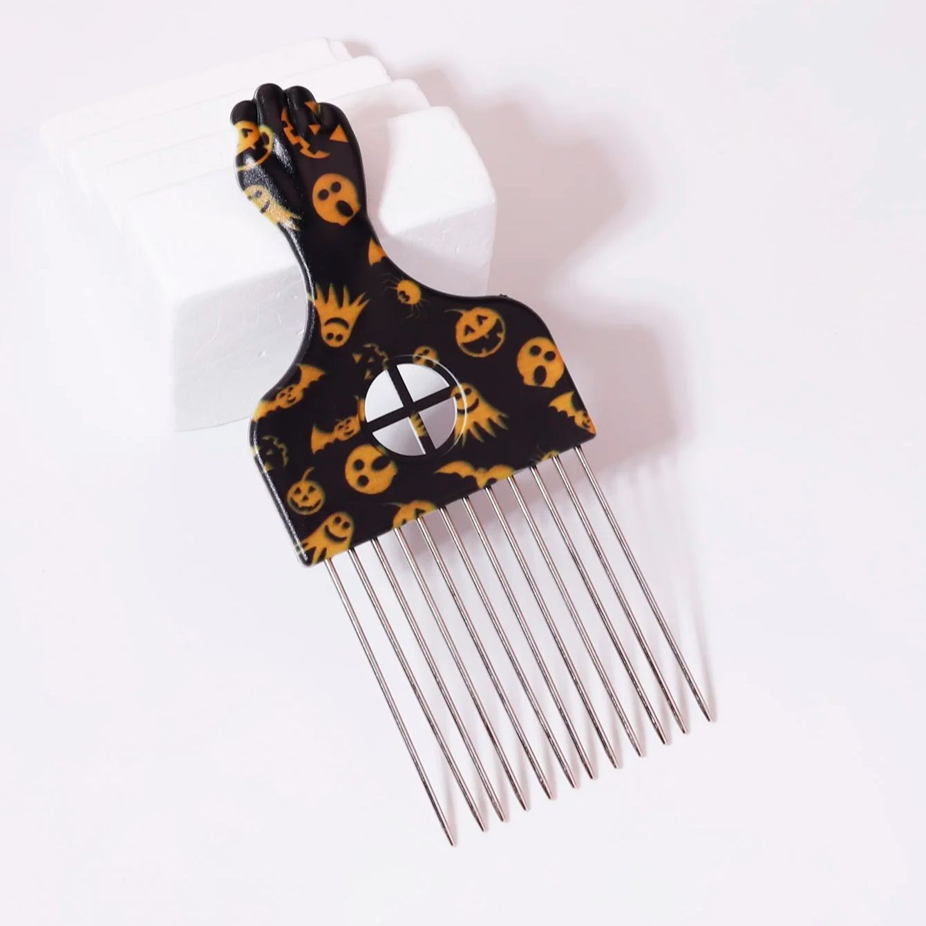 1pc African Metal Hair Comb, Suitable for Lifting and Styling Curly Hair, Hair Styling Comb, Special for Real Hair