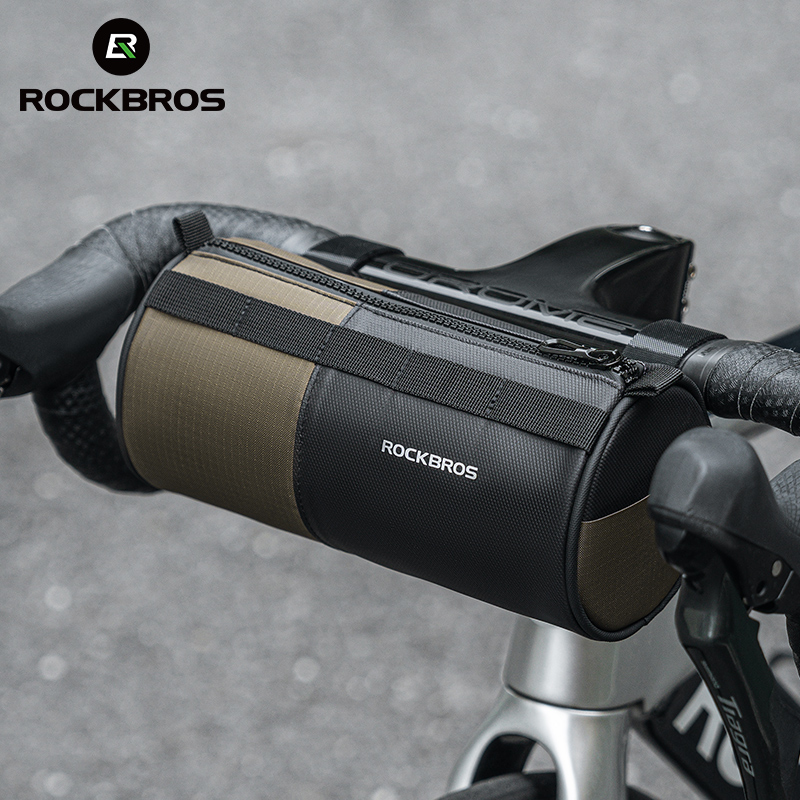 ROCKBROS Bicycle Bag Front Portable Handlebar Pannier 2L Big Capacity Multifunctional Shoulder Bag Reflectice Tube Bike Bag