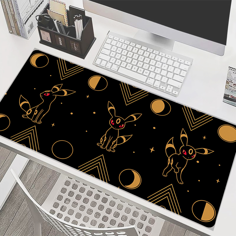E-sports Mouse Pad Pokemon Eevee Office Laptop Computer Smooth Flexible Gamer PC Computer Keyboard Pad Kawaii Mosuepad