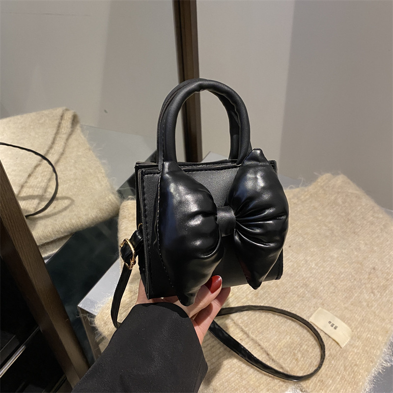 2026 Trendy Women Cute Bow Small Square Bag Fashion Shoulder Crossbody Handbag