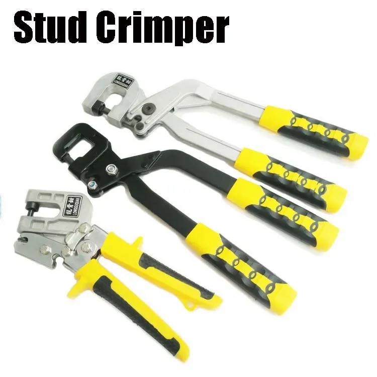1PC Stud Crimper Aluminum Alloy Handle Gypsum Plaster Board Drywall Tool Lightweight Keel Pliers for Fastening Metal Gadgets