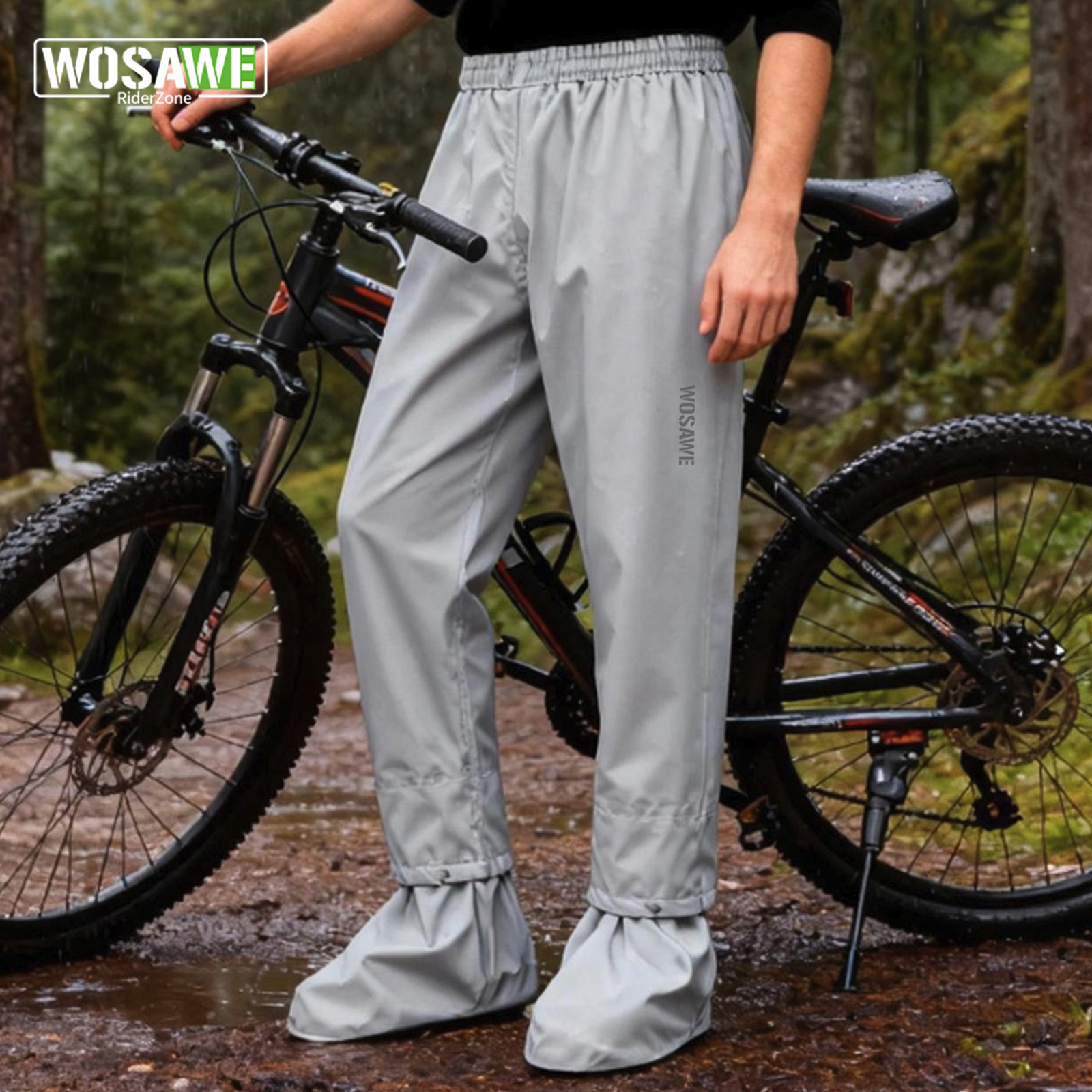 WOSAWE Waterproof Trekking Hiking Rain Pant Women Men Summer Quick Dry Camping Climbing Fishing Sport Outdoor Trousers Rianproof