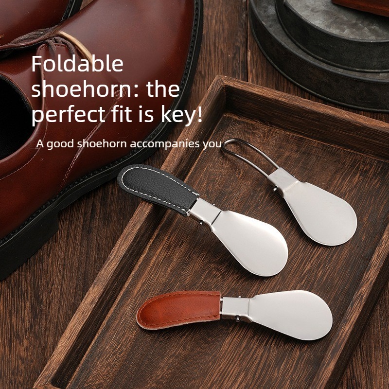 High Quality Hot Selling for Home Travel 1pcs Stainless Steel Metal Shoehorn, Portable Shoehorn, Shoe Wearing Aid, Essential