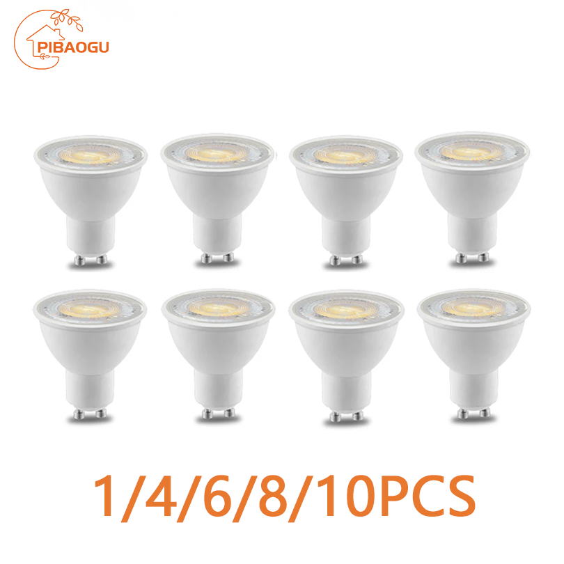 1-10PCS GU10 LED Lamp Spotlight Bulb AC220V LED bulb 3/6/9/12W Indoor Lighting Bulb Easy To Install Suitable For Kitchen Living