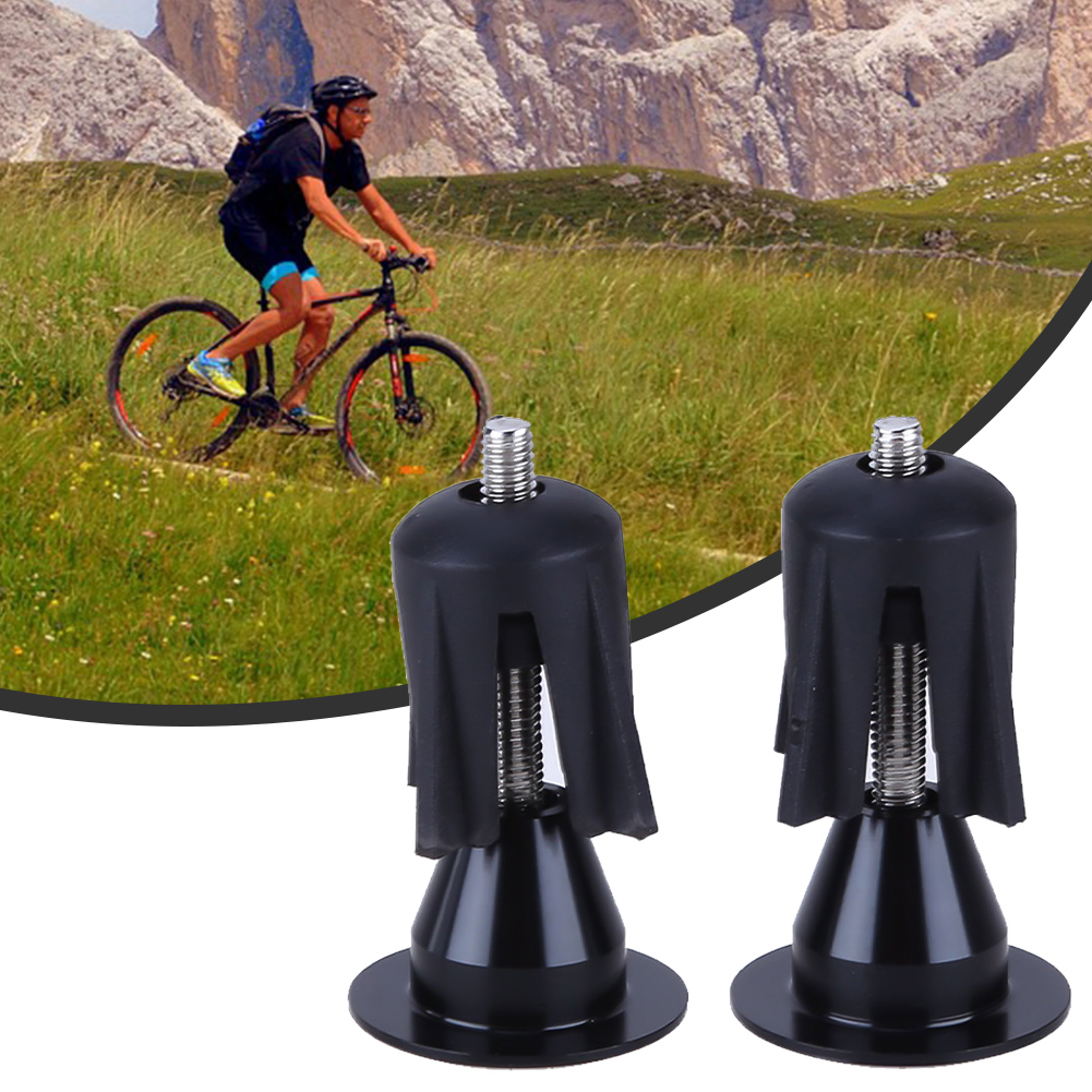 2Pcs Bar End Plugs Mountain Bike Expansion Lock Multiple Colors Available Aluminum Alloy Bicycle handlebar stopper Accessories