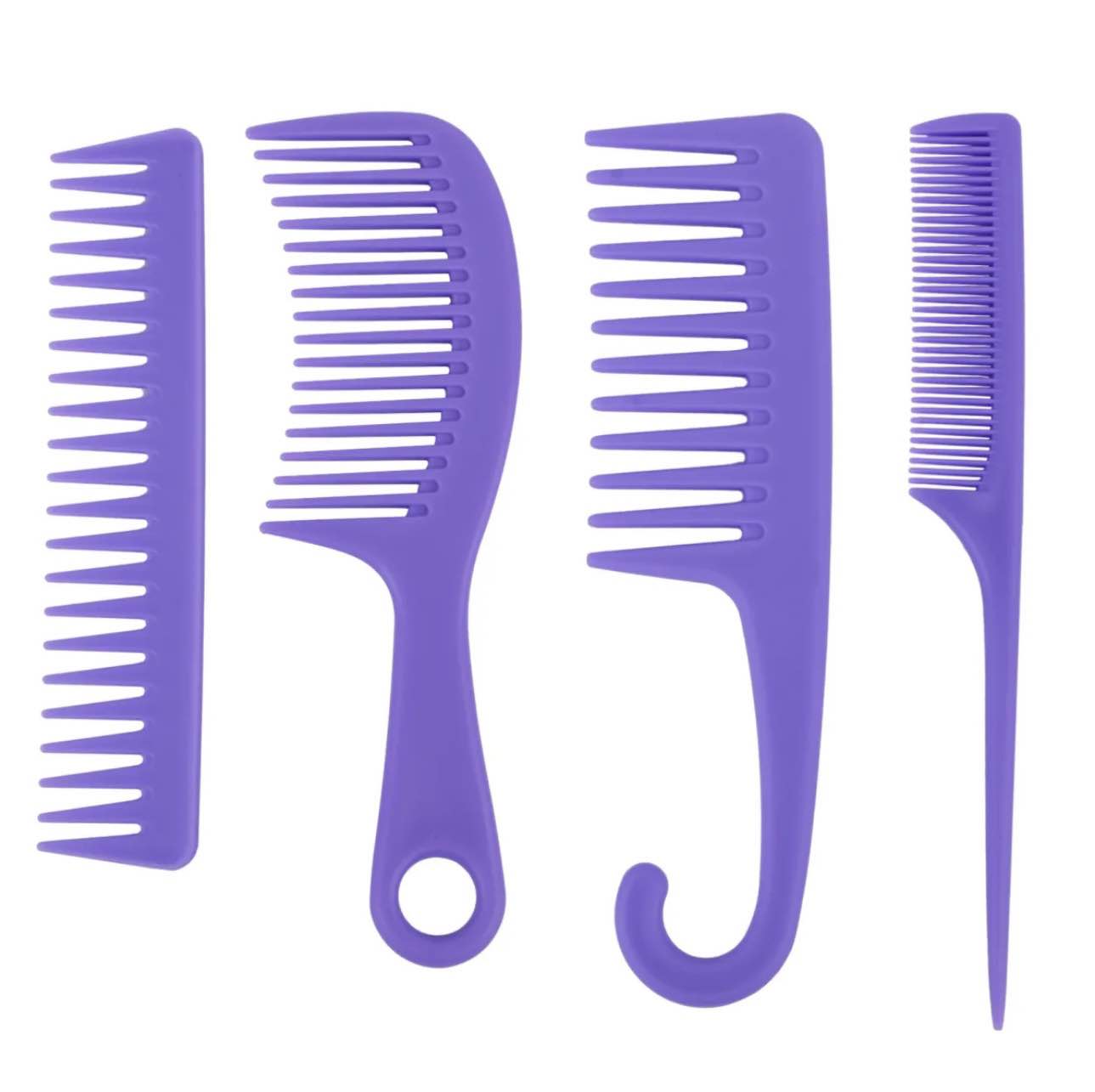 4 Pcs Wide Tooth Comb and Large Hair Detangling Comb