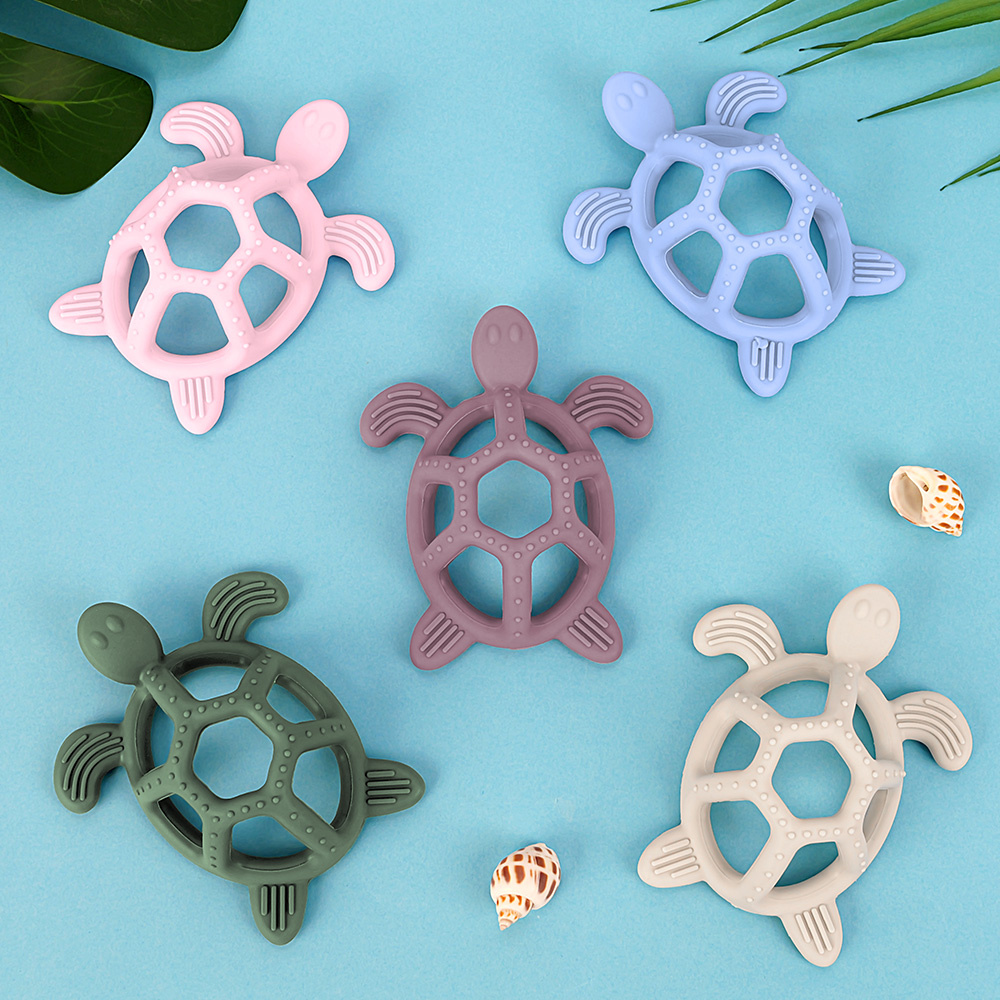 1PC Baby Silicone Teether Rodent Cartoon Animal Deer Shapes Food Grade Materials DIY Teething Toy for Baby Teethers