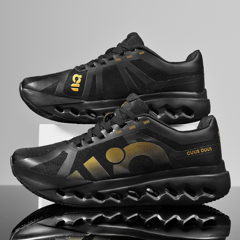 New Cushioning Running Shoes for Men Suitable Heavy Runners Lace Up Sports Women Non-slip Outdoor Athletic Male Sneakers