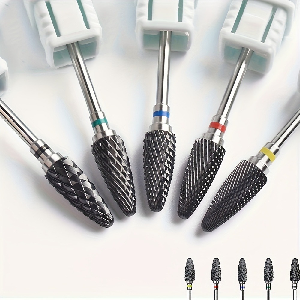 1pc or 5pcs Ceramic Nail Drill Bit, Safe and Professional Nail Cleaning and Polishing Head, Used to Remove Calluses and Dead Ski