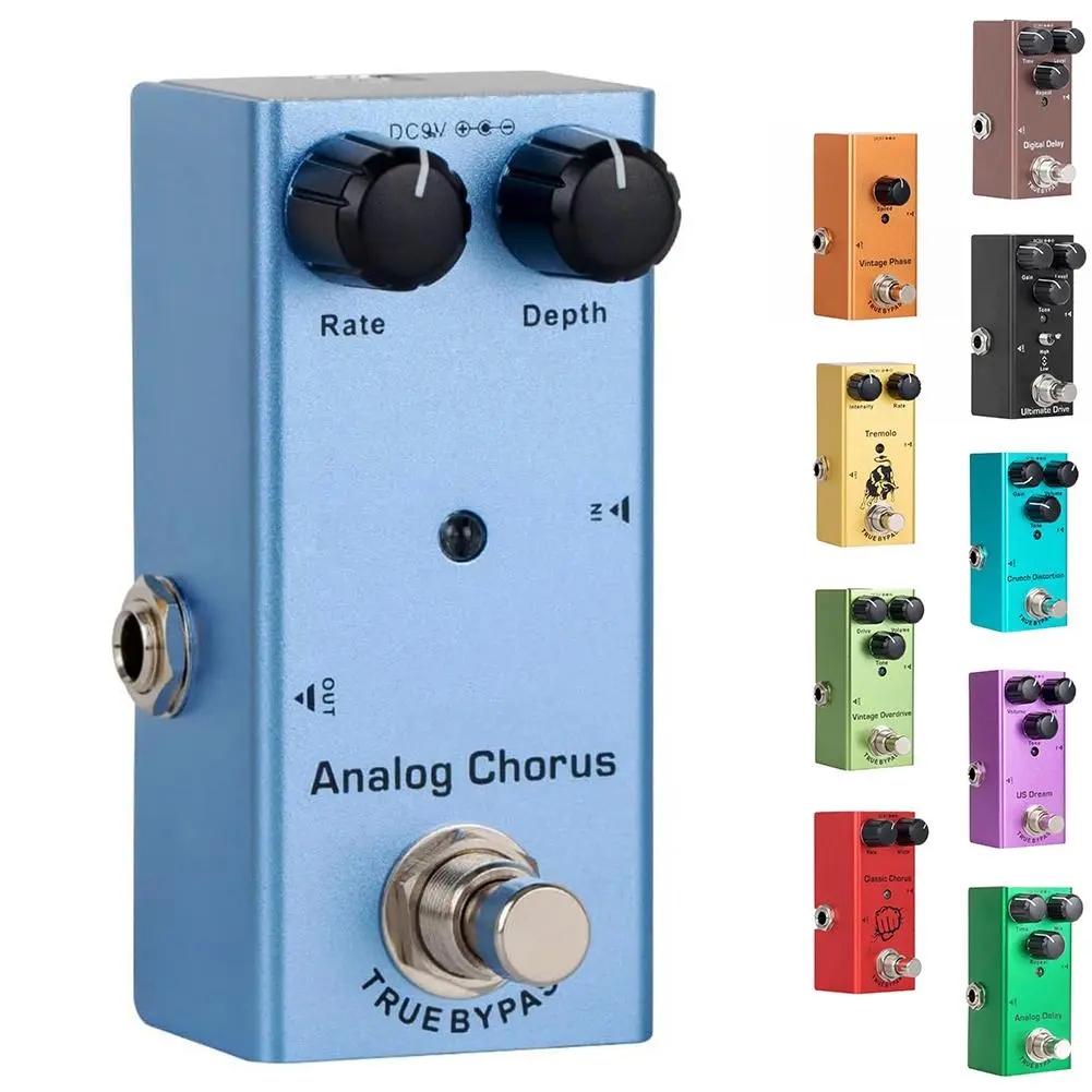 Electric Guitar Effect Pedals Vintage Overdrive Analog Delay Digital Delay Modulation Single Type Pedal True Bypass