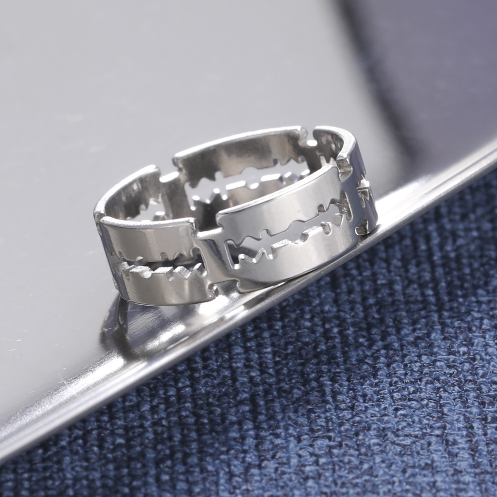 Cazador Stainless Steel Blade Women Men's Ring Finger Rings Jewelry Party Birthday Anniversary Wholesale New Trend 2026