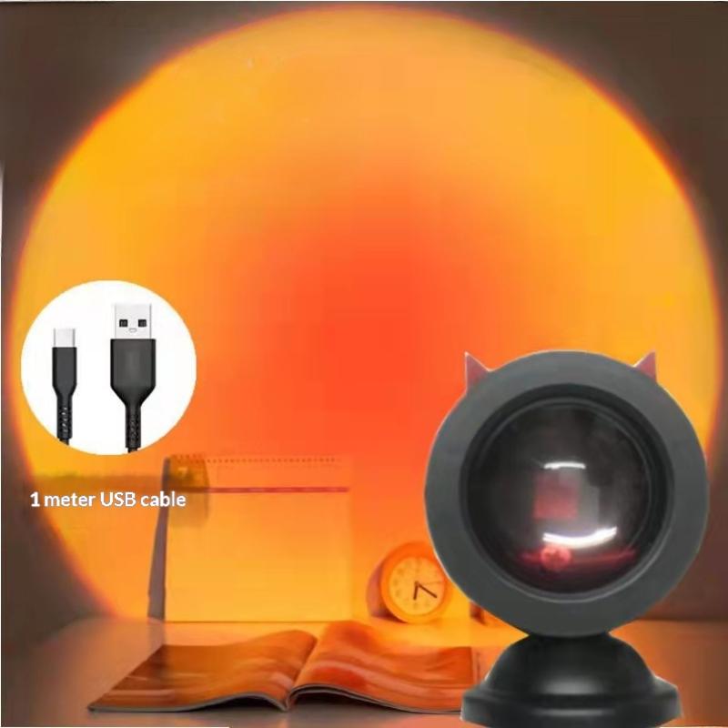 Paint Your Room with Color! USB Sunset Lamp, Projects 6 Rainbow Hues for a Dreamy Bedroom Vibe