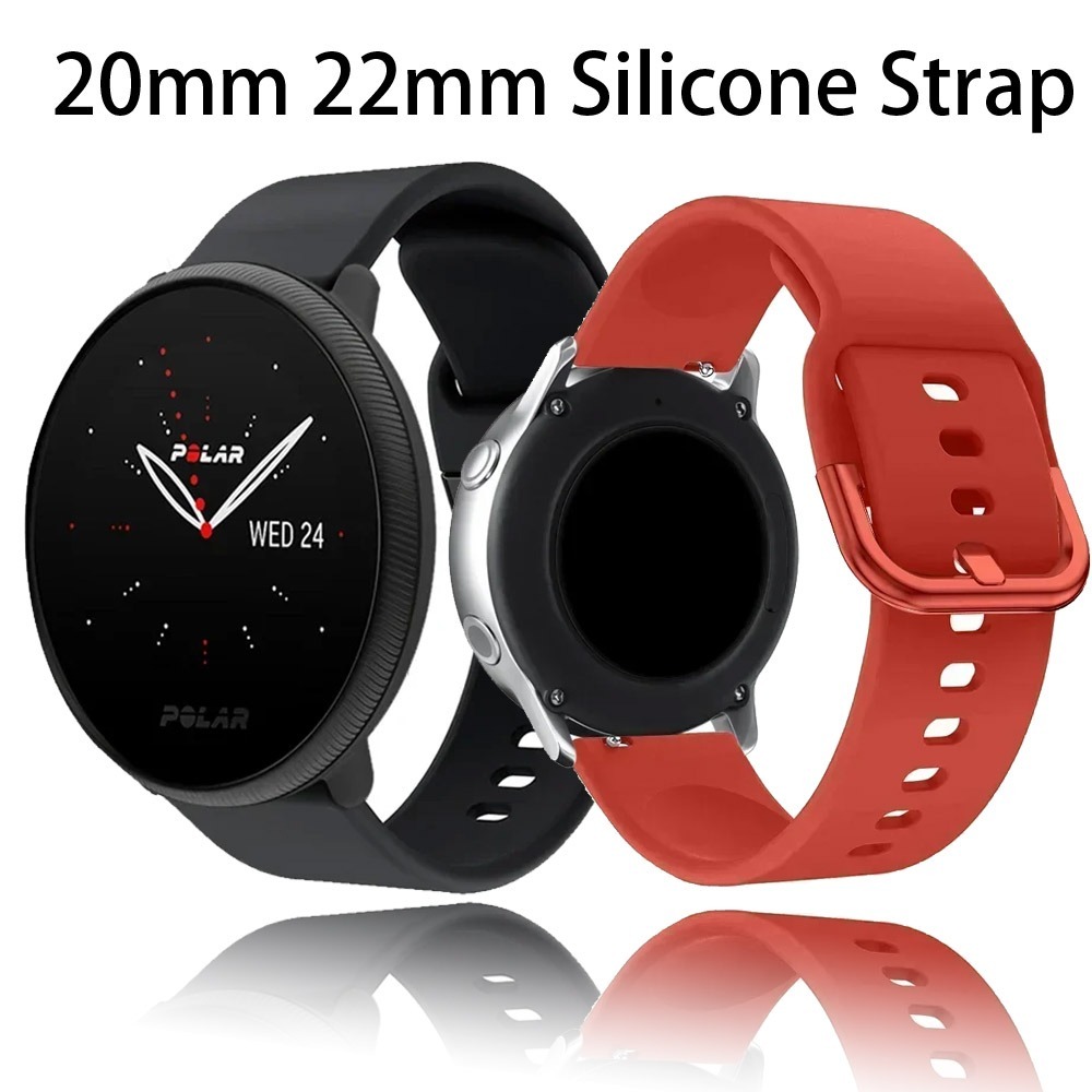 20mm 22mm Silicone Bracelet for Polar Ignite 3 2/Vantage M M2 V3 Sports Breathable Band for Polar Unite/Grit X Pro/Pacer Correa