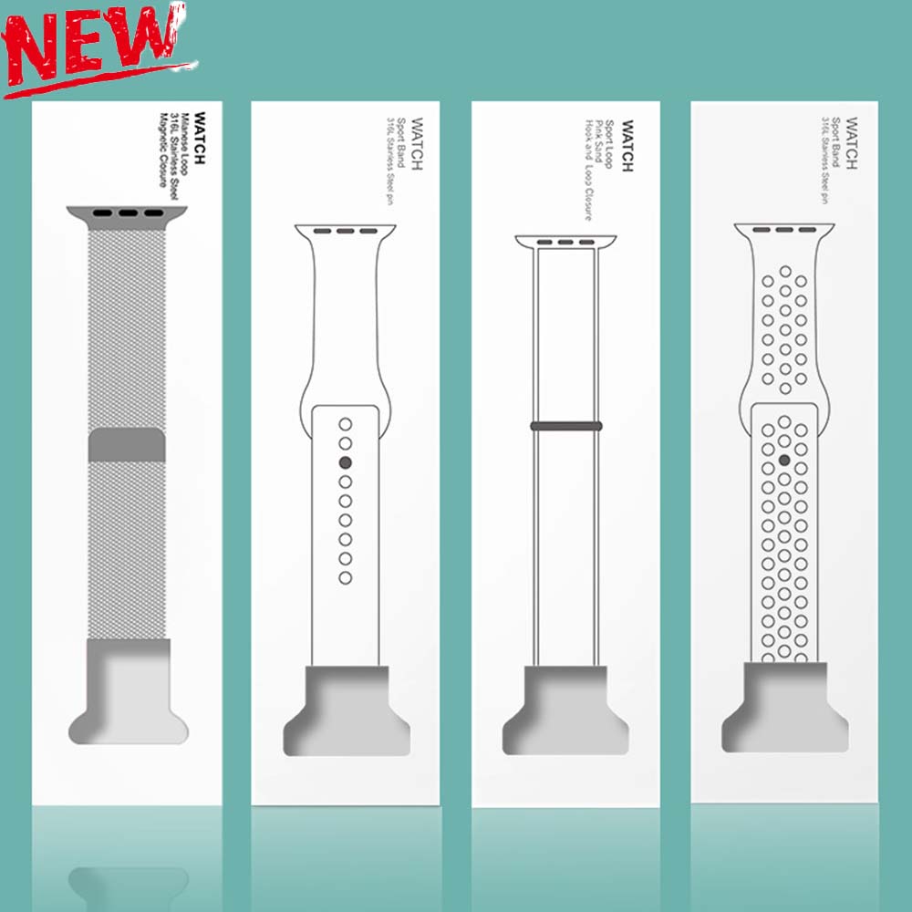 1PCS Simple Portable Strap Pack Box For Apple Watch Band Package Box Series Suitable for Leather Silicone Nylon Milanese Boxes