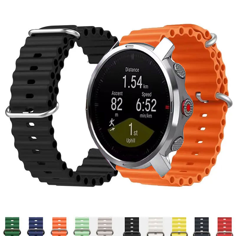 Ocean Silicone Strap For POLAR Band IGNITE 3 2 Bracelet VANTAGE V3 M2 M / UNITE/GRIT X Pro/Pacer 20mm 22mm Band Accessories