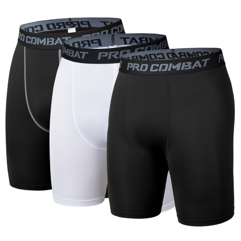 2025 New Men's Sports Leggings, Fitness Elastic Compression Leggings, Quick Drying Shorts, Running Training Elastic Shorts