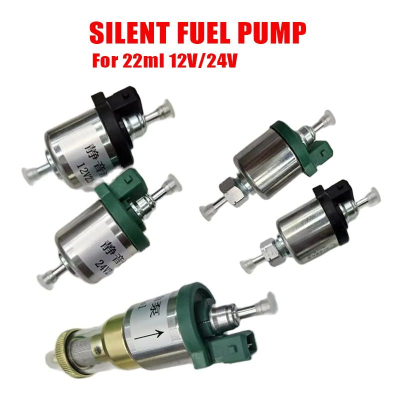 12V 24V Car Silent Fuel Pump For 22ml Air Heater Diesel Metal Car Heater Fuel Pump Air Parking Heater Accessories