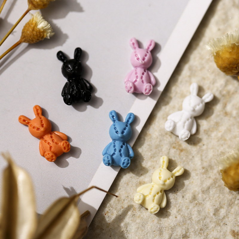 20PCS 3D Mixed Kawaii Resin Jellyfish Nail Art Charms FlatBack Resin Accessories Cartoon Fashion Nail Decorations Supplies DIY