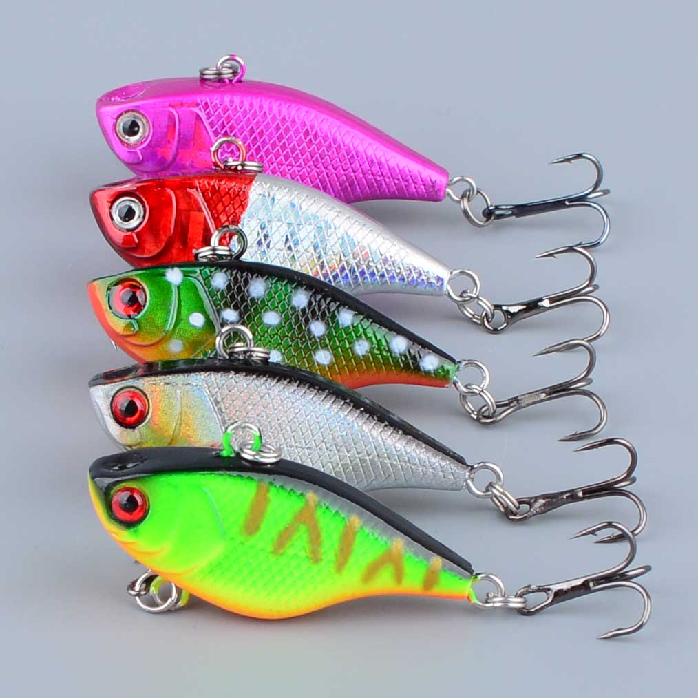 1Pc Mini VIB Fishing Lure Swim Minnow Wobbler Hard Bait Artificial Crankbait Winter Sea Fishing Bass Bait