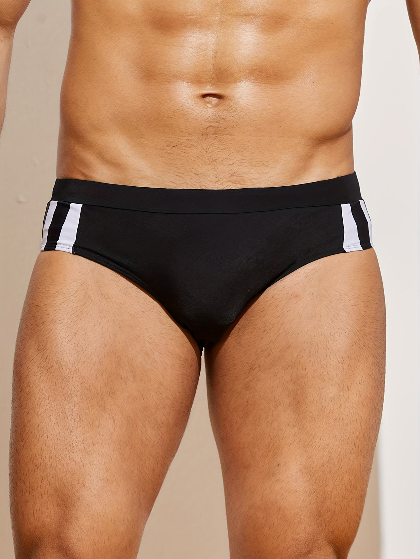 Men's Triangular Swimming Trunks, Men's Swimwear, Quick-Drying Swimming Trunks for Pools and Beaches