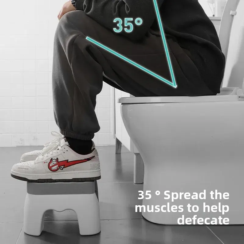 1PC Waterproof Squatty Potty Toilet Stool Toilet Foot Stool Squat Stool For Pregnant Woman Children  Old People - image 1
