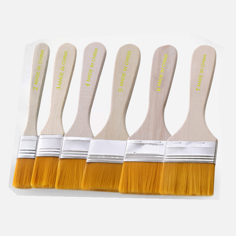Nylon Wire Small Board Brush Wooden Handle Tool Decoration Paint Coating Latex Cleaning Barbecue Baking Painting