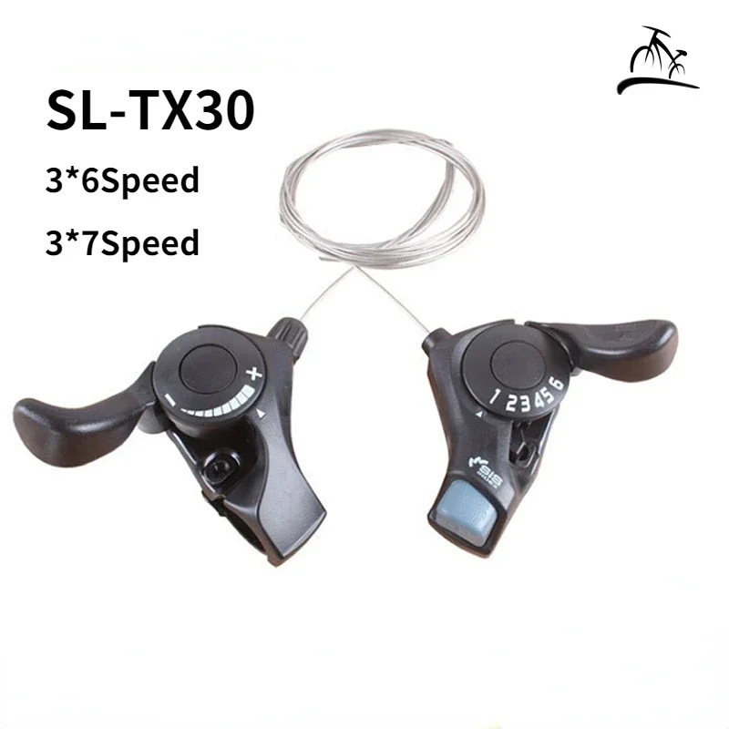 Shimano Tourney SL TX30 Bicycle Shift Lever 6S 7S 18S 21S Speed SL-TX30 Shifters Inner Gear Cable Included
