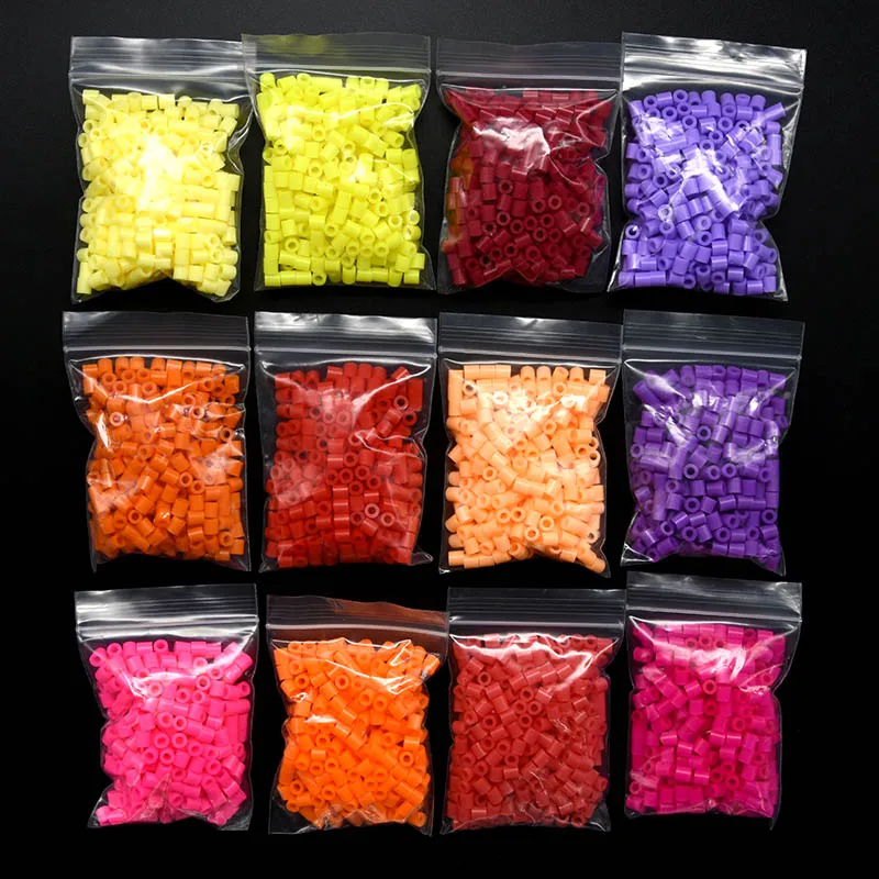 500 PCS Colors 5mm Perler Iron Hama Kids Education Toys 100% Quality Guarantee New Diy Toy Fuse Beads