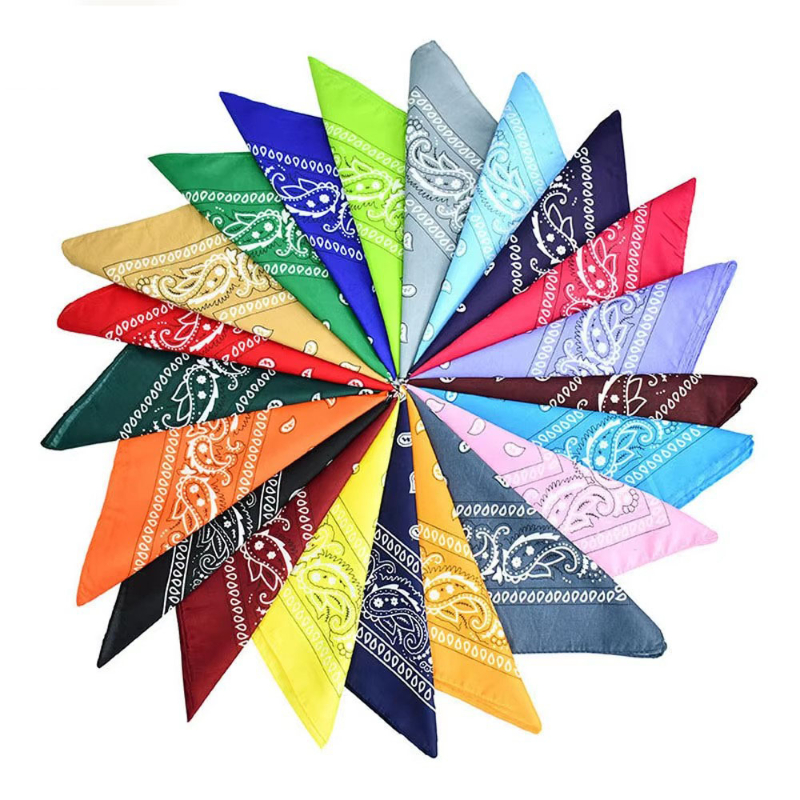 1-3pcs Delicate Bohemian Print Bandana Hair Bands For Women Girls Turban Headband Square Scarf Handkerchief Hair Accessories