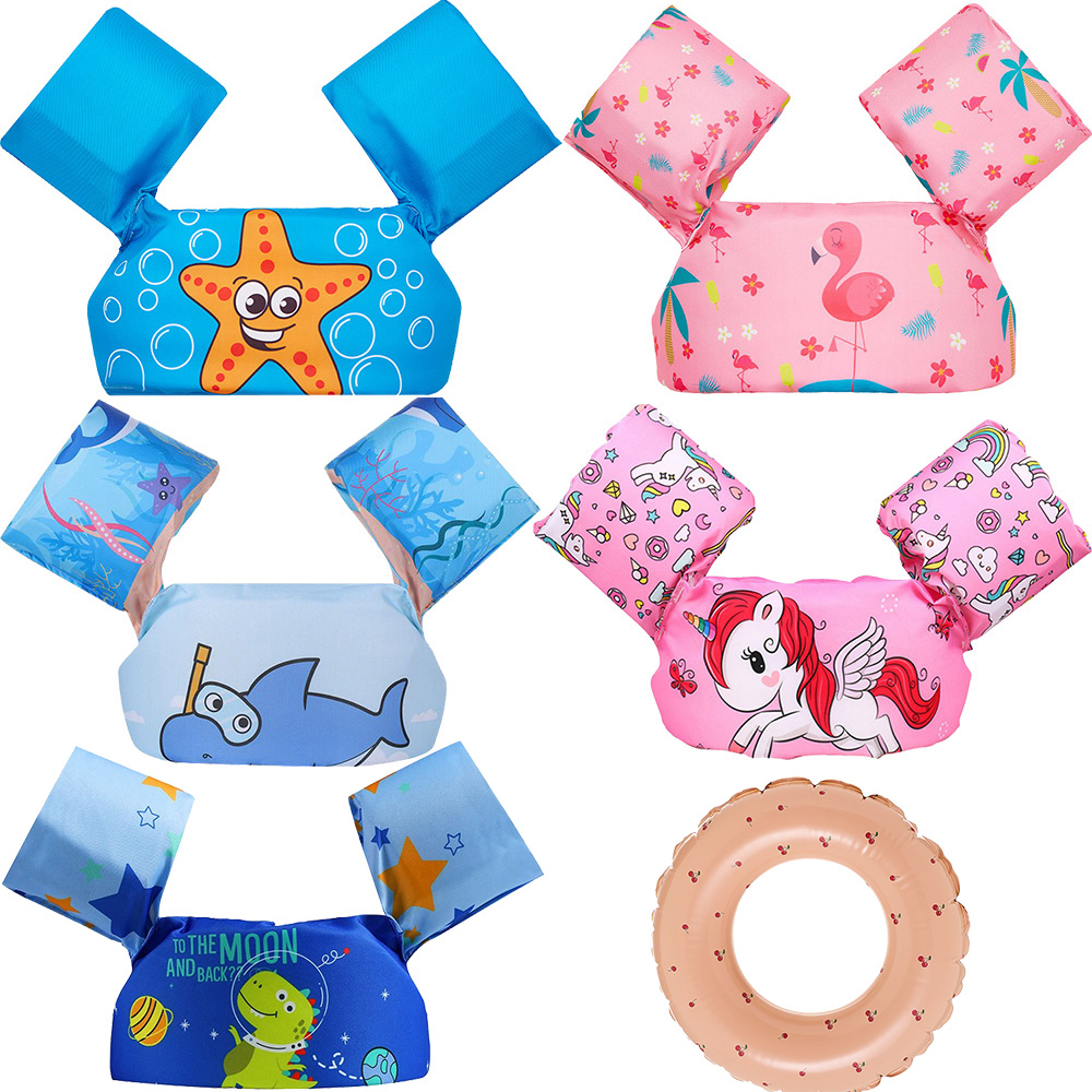 Pool Float Accessory Learning Swimming Vest Foam Buoyancy Armbands Better than Inflatable Ring