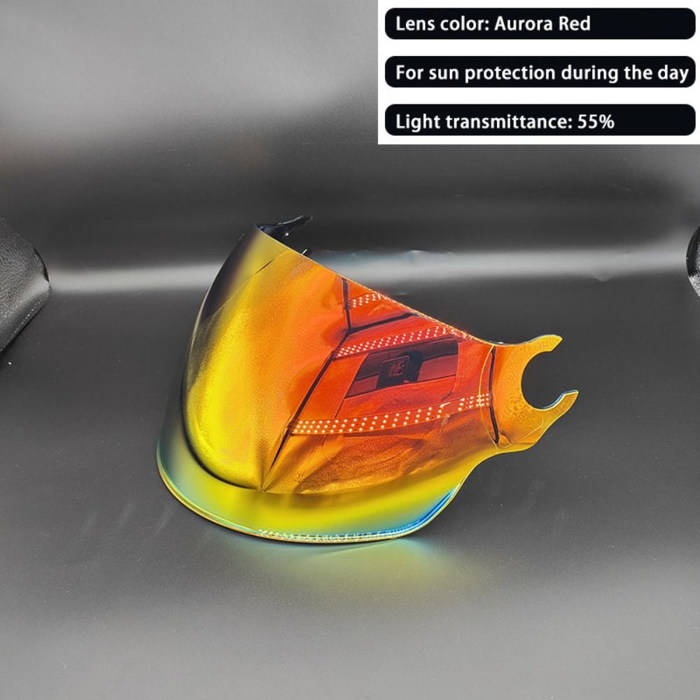 OF562 Windproof LS2 Helmet Visor Mirrored Helmet Parts Replacement Helmet Lens UV Protection Scratch-resistant Visor Accessories