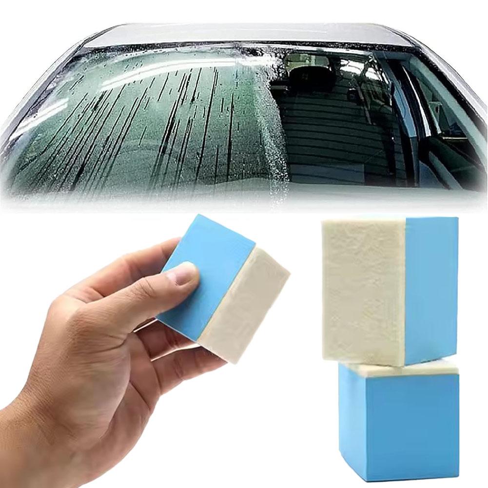 Car Glass Cleaning Wool Felt Brush Windshield Oil Film Cleaning Sponge Automotive Polished Oil Film Cleaning Sponge