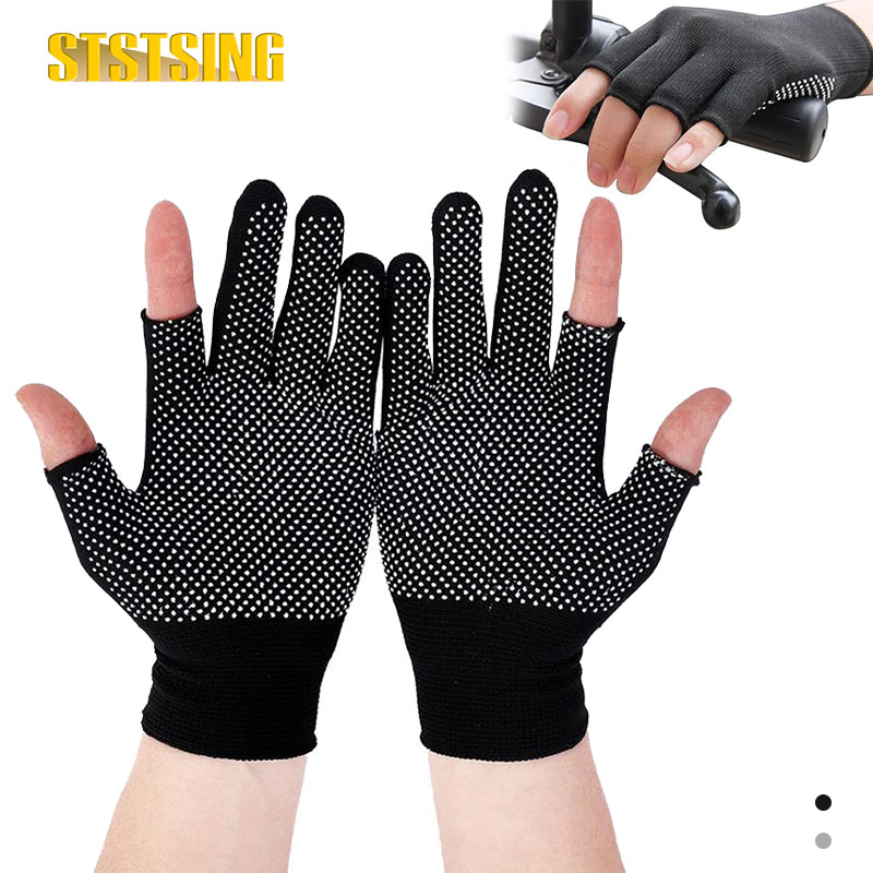 Durable Pair Outdoor Half Finger MTB Bodybuilding Cycling Gloves Bicycle Gloves Riding Gloves
