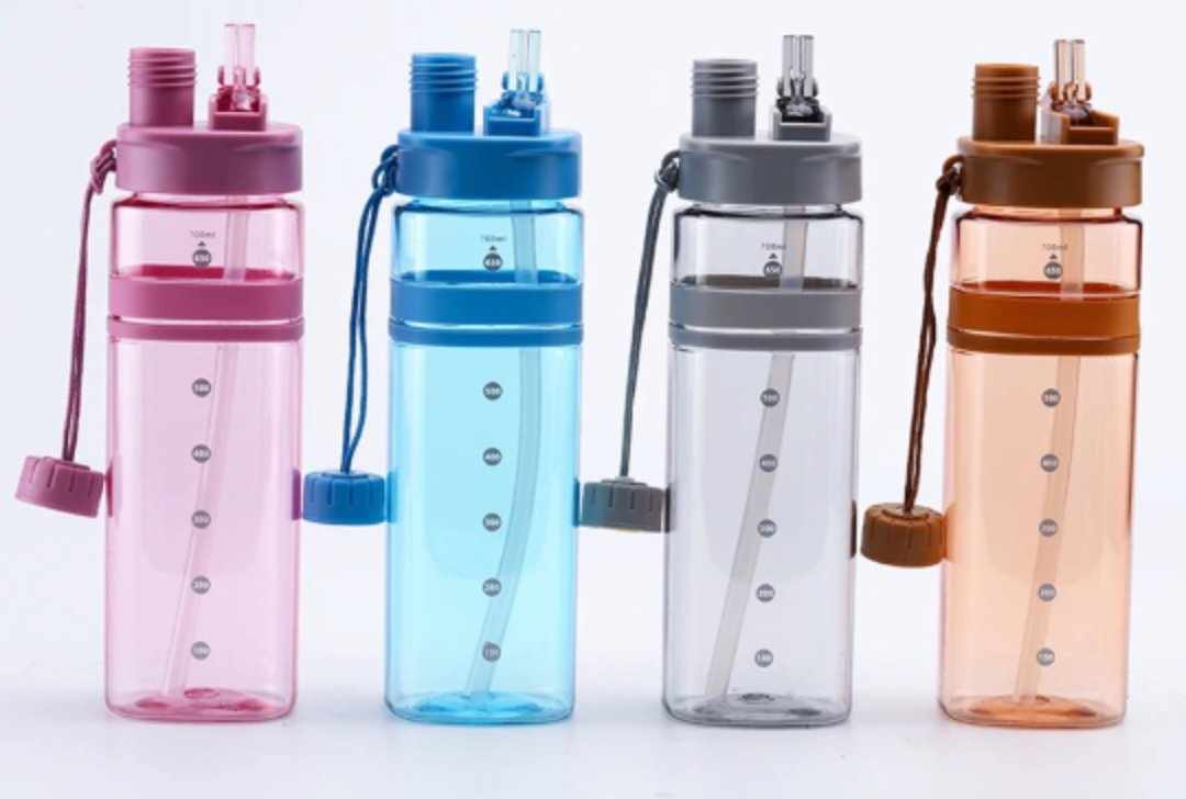 Water Bottle Sport Double pipe 700 Ml BPA Free