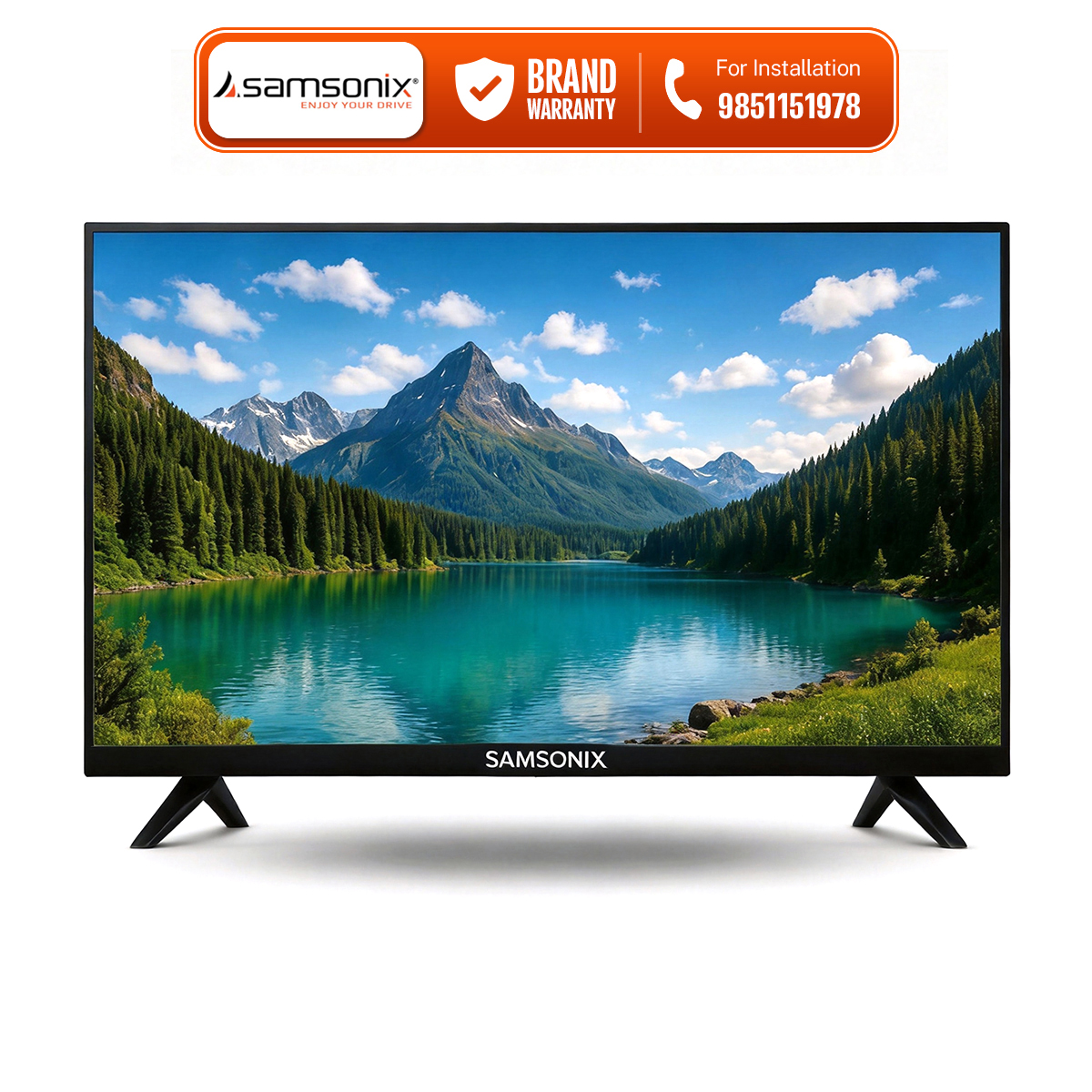 Samsonix 55" 4K Ultra HD Smart LED TV - Frameless Bezelless Design with WebOS 3.0, Magic Remote, Netflix, YouTube, WiFi, 3 HDMI, 2 USB, Optical Audio & 8GB Storage (55-Inch UHD Smart TV)