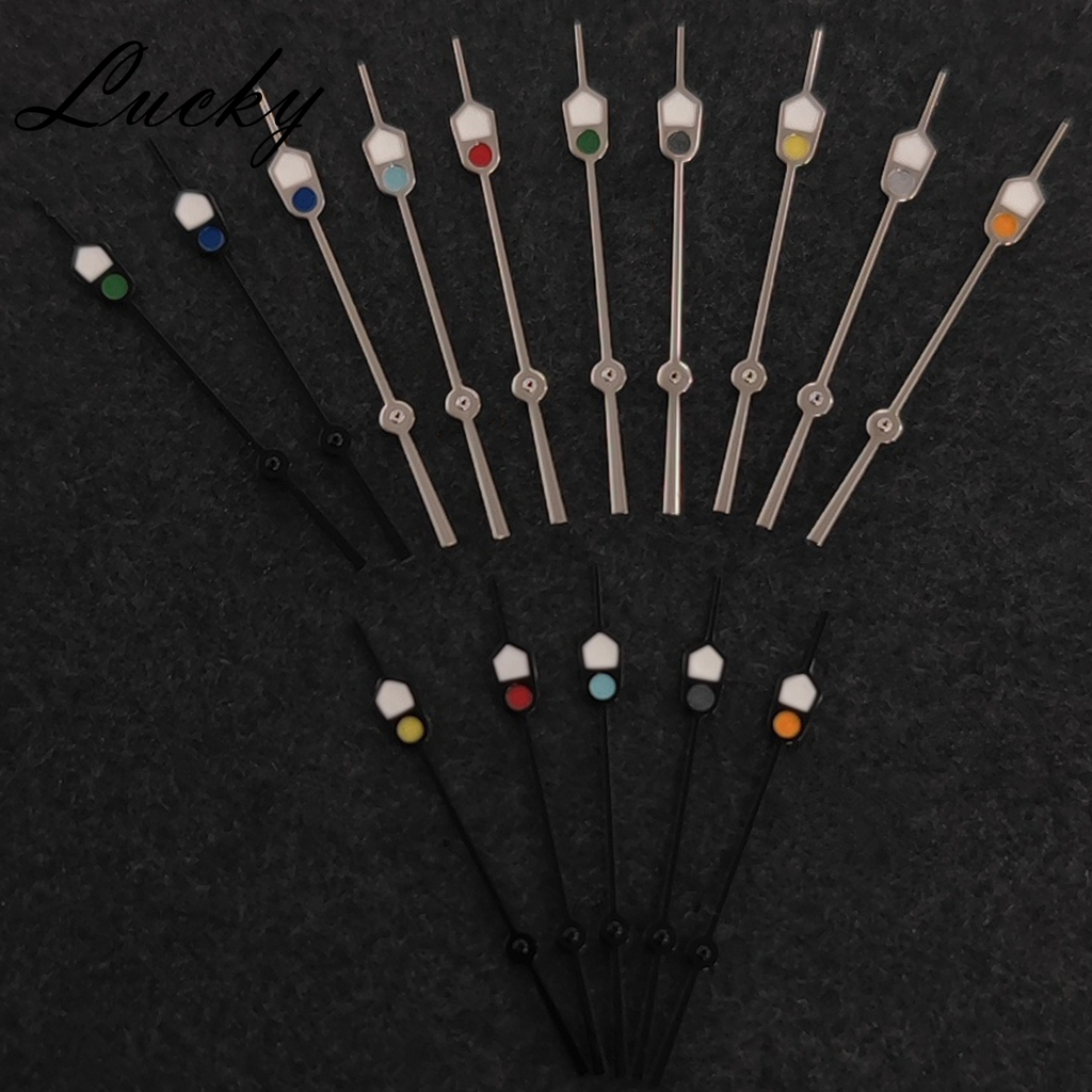 High Quality 13mm C3 Green Luminous Pointer Modified Hand Watch Accessories Fit NH34 NH35 NH36 4R 7S Movement