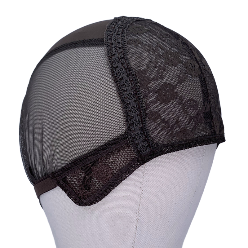 1PC Double Layered Lace Wig Cap, Adjustable Stretch Fabric Caps for Making Wig, Comfortable Base for Wig Construction