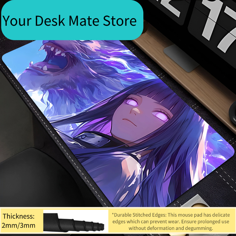 90x40cm Mouse Pad Naruto Hyuuga Hinata gaming Computer keyboard gamer Designed specifically for e-sports Gamer Cabinet Mousepad
