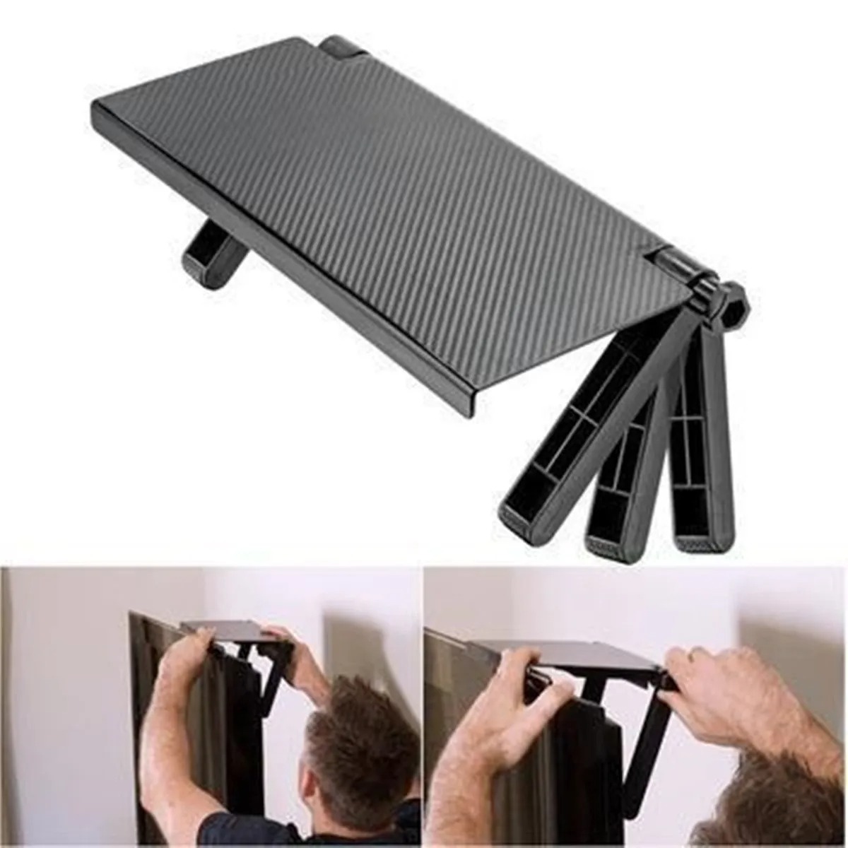 1pc Adjustable TV Screen Top Shelf Computer Monitor Desktop Screen Top Storage Rack TV Media Box, Router Shelf Rack Home Organiz