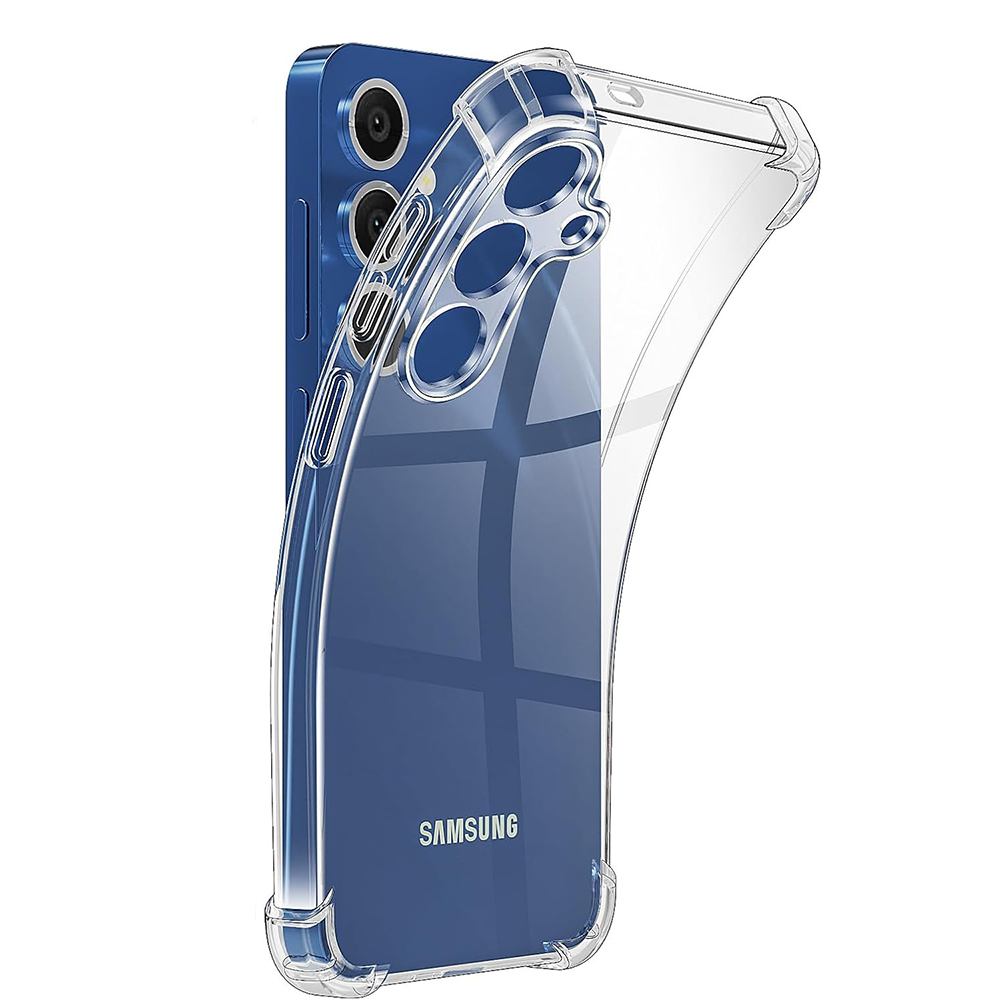 Shockproof Phone Case Cover For S25 Ultra S24 Plus S23 FE A55 5G A35 A25 A15 TPU Silicone Transparent Accessories