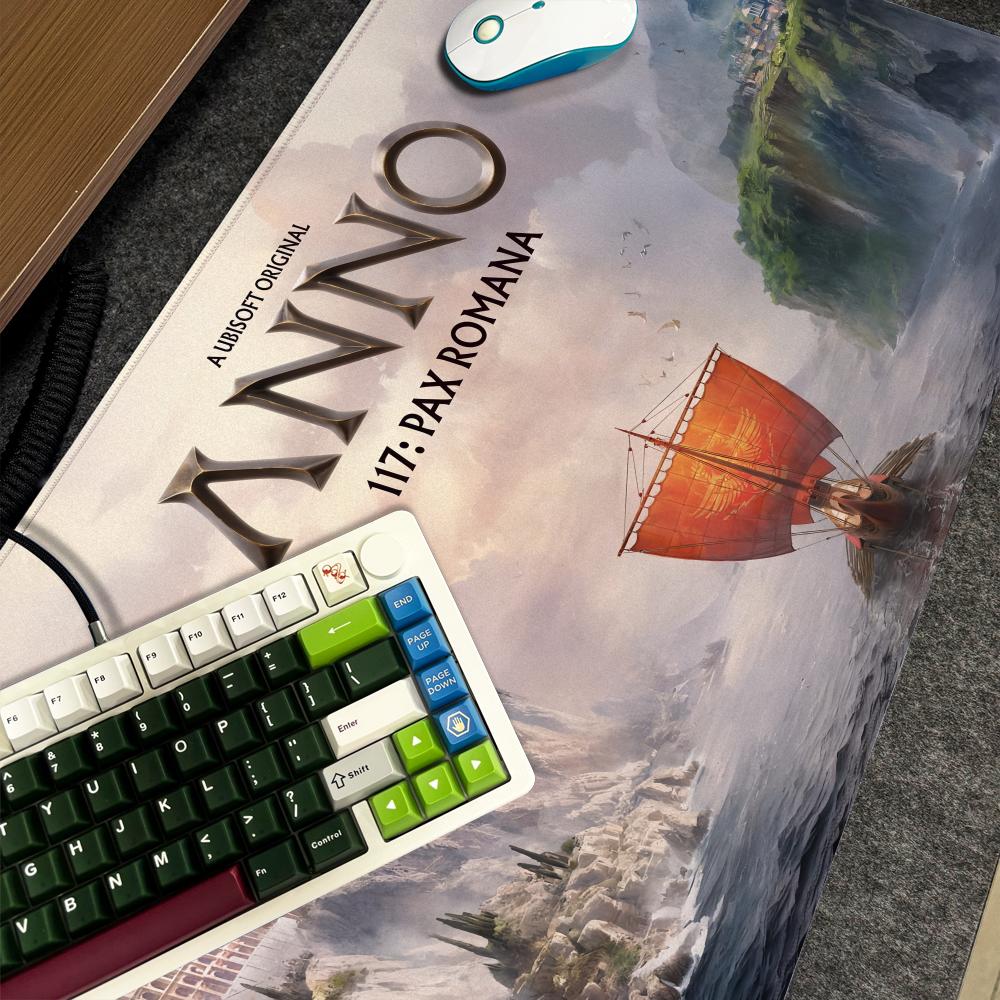 Game A-Anno 117 Mouse Pad Xxl Computer Large Size Non-slip Gamer Keyboard 90x40cm Art Design HD Deskmat